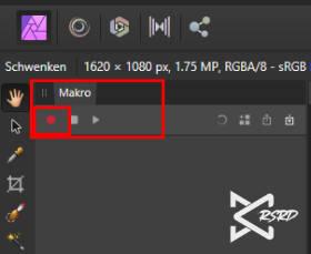 Affinity Photo Makro Makrofenster